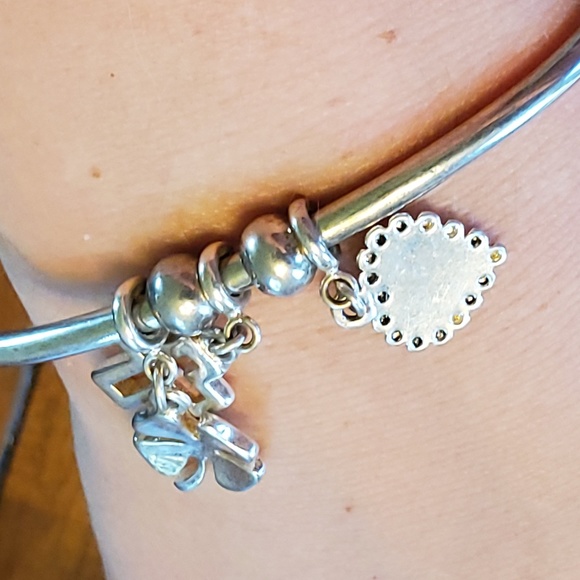 Charm Bracelet - Heart, Cross, and Clover - Picture 6 of 6